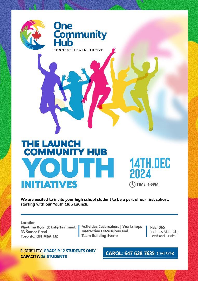 Launch — Community Hub Youth Initiatives