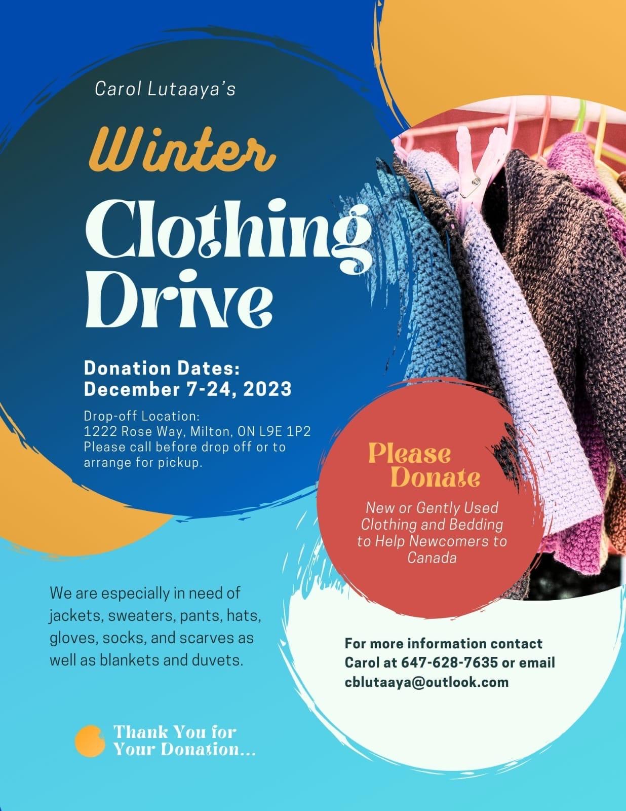 Winter Clothing Drive